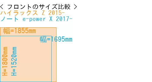 #ハイラックス Z 2015- + ノート e-power X 2017-